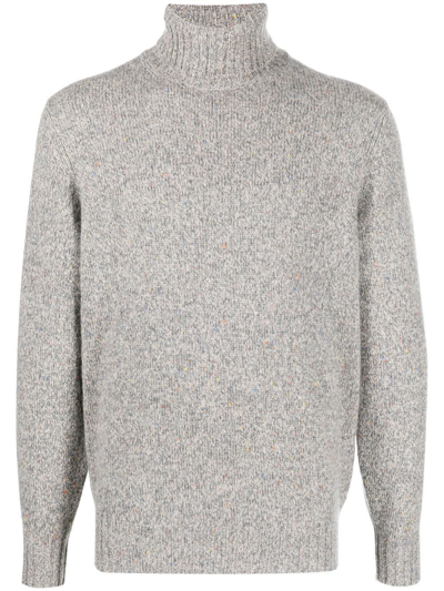Shop Brunello Cucinelli Men's Grey Cashmere Sweater
