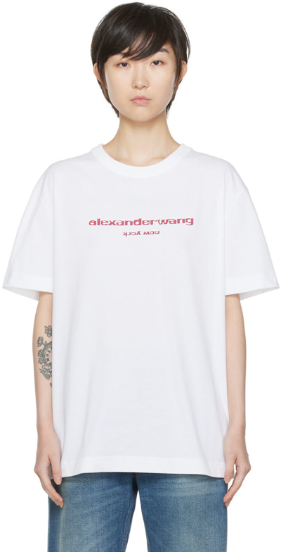 Womens White Other Materials T-shirt