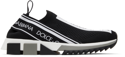 Shop Dolce & Gabbana Black Sorrento Sneakers In 89690 Nero/bianco