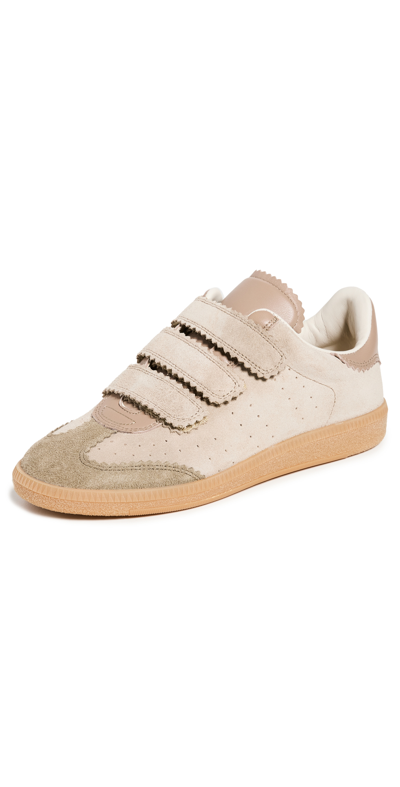 Shop Isabel Marant Beth Sneakers Taupe