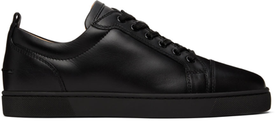 Shop Christian Louboutin Black Louis Junior Low-top Sneakers In Cm53 Black/black