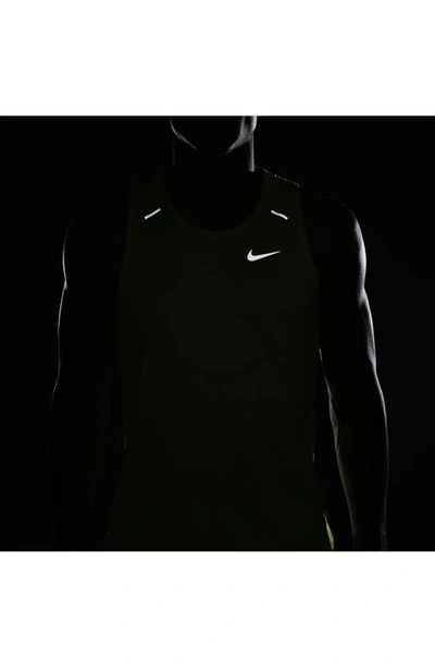 Shop Nike Dri-fit 365 Running Tank In Ghost Green/ Heather