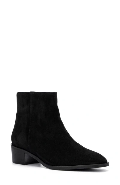 Shop Aquatalia Reeta Luxe Suede Bootie In Black