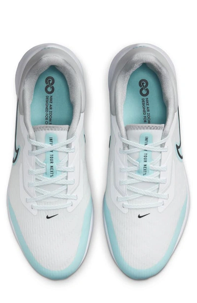 Shop Nike Air Zoom Infinity Tour Next Golf Shoe In White/ Copa/ Grey/ Black