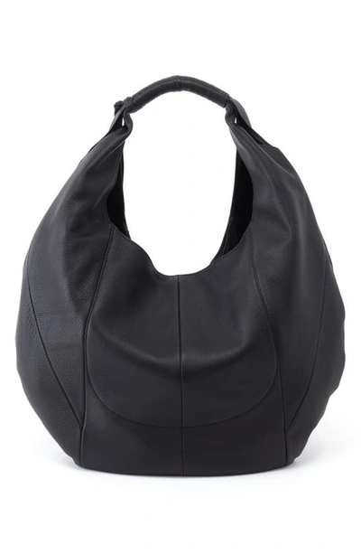 Hobo Eclipse Medium Leather Shoulder Bag In Black