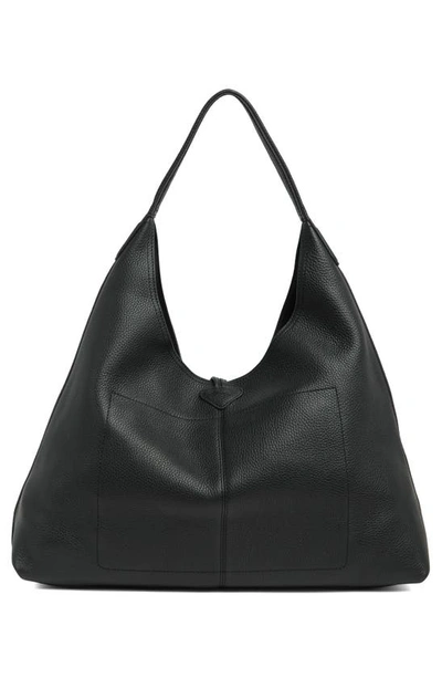 Shop Longchamp Roseau Extra Large Hobo Bag In Black
