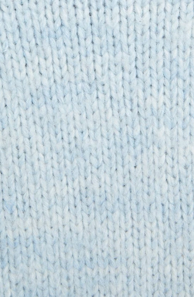 Shop Maison Margiela Alpaca, Cotton & Wool Cardigan In Pale Blue