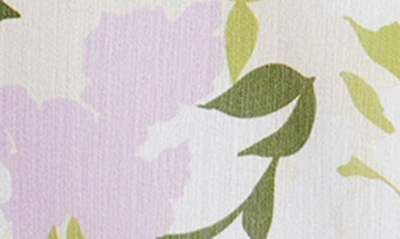 Shop Lost + Wander Sweet Pea Ruffle Crop Top In Lavender Floral