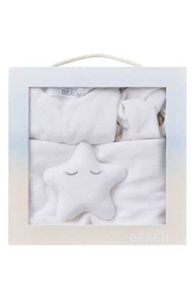 Shop Barefoot Dreams Cozyterry™ Bodysuit, Headband & Baby Blanket Set In Sea Salt