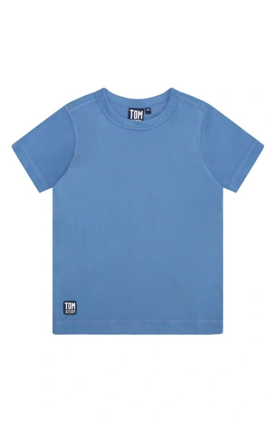 Shop Tom & Teddy Kids' Short Sleeve Rashguard In Marine Blue