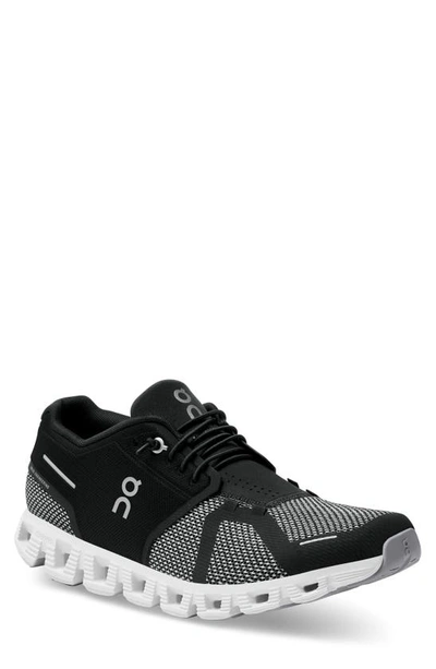 On Cloud 5 Combo Running Shoe In Black/ Alloy