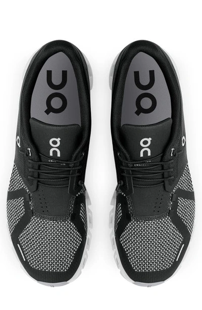 On Cloud 5 Combo Running Shoe In Black/ Alloy