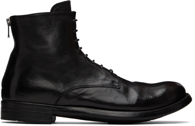 Officine Creative Hive 016 Combat Boots In Black Leather | ModeSens