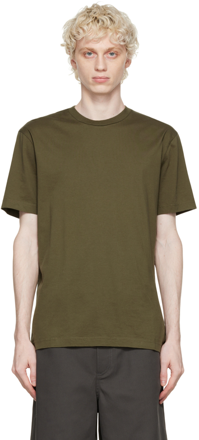 Shop Acne Studios Taupe Crewneck T-shirt In Aa5 Taupe Grey