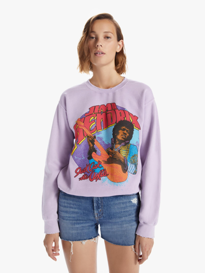 Shop Madeworn Jimi Hendrix Sweatshirt In Purple