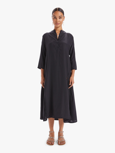 Shop Natalie Martin Isobel Dress Silk In Black - Size Small (also In Xss, Xs, S)