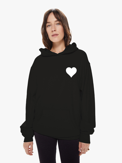 Shop Sprwmn Heart Hoodie In Black - Size Small