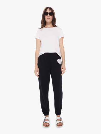 Shop Sprwmn Heart Sweatpant In Black - Size X-small