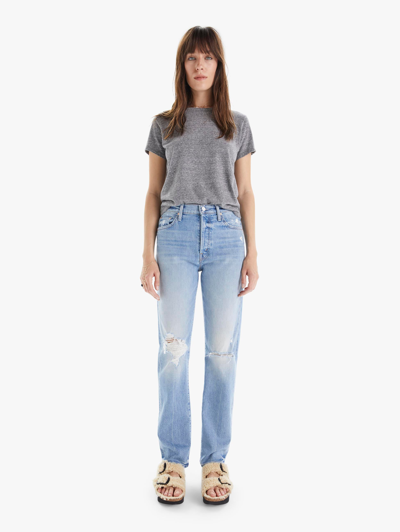 Shop Mother The Huffy Skimp Rope's End Jeans In Blue