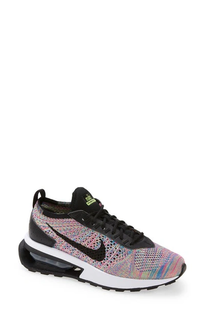 Shop Nike Air Max Flyknit Racer Sneaker In Green/ Black/ Pink/ Blue