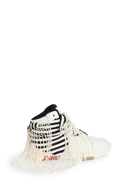 Shop Saint Laurent Cure High Top Sneaker In White Red