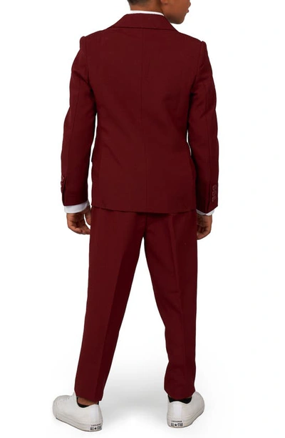 Opposuits Toddler Boys Blazing Solid Color Suit, 3-piece Set In Red