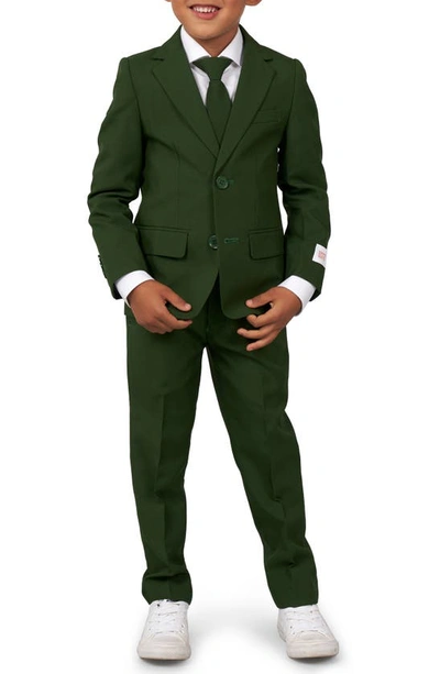 Opposuits Toddler And Little Boys Glorious Solid Color Suit, 3-piece Set In Green