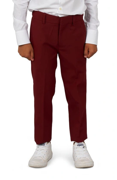 Opposuits Toddler Boys Blazing Solid Color Suit, 3-piece Set In Red