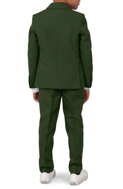 Opposuits Toddler And Little Boys Glorious Solid Color Suit, 3-piece Set In Green