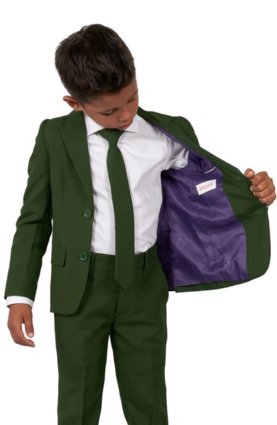 Opposuits Toddler And Little Boys Glorious Solid Color Suit, 3-piece Set In Green