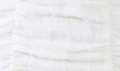 Endless Rose Tie Strap Shirred Mini Dress In White