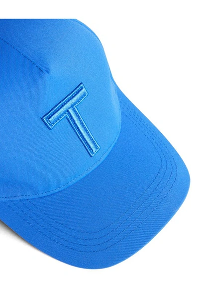 Shop Ted Baker Tristen Cotton Baseball Cap In Bright Blue