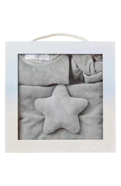Barefoot Dreams ® Cozyterry™ Bodysuit, Headband & Baby Blanket Set In Wave