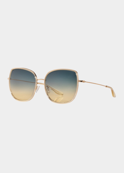 Shop Barton Perreira Vega Acetate & Titanium Butterfly Sunglasses