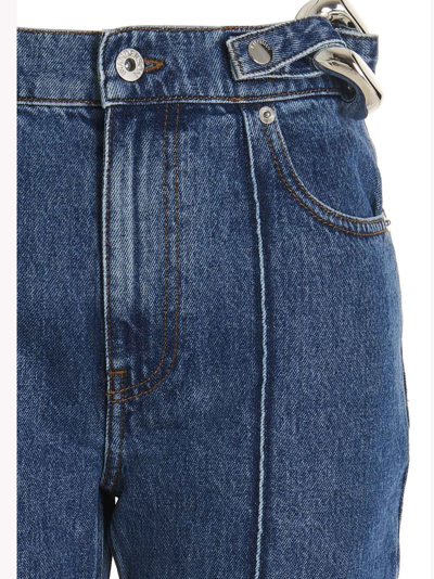 Shop Jw Anderson Chain Link Jeans In Blue