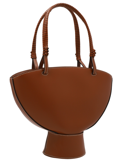 Shop Staud Lantern Shoulder Bag In Brown