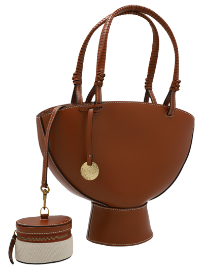 Shop Staud Lantern Shoulder Bag In Brown