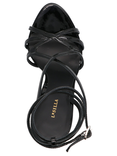 Shop Le Silla Belen Sandals In Black