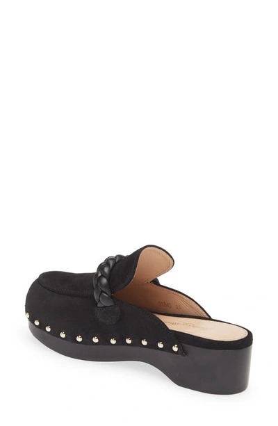 Shop Gianvito Rossi Braid Detail Loafer Clog In Black