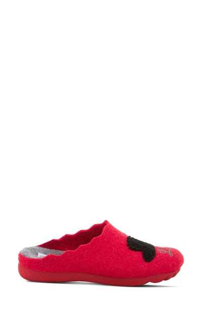 Flexus By Spring Step Swanlove Scuff Slipper In Red