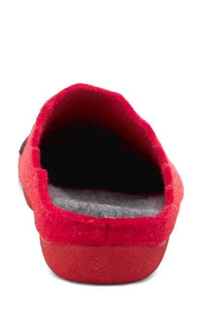 Flexus By Spring Step Swanlove Scuff Slipper In Red