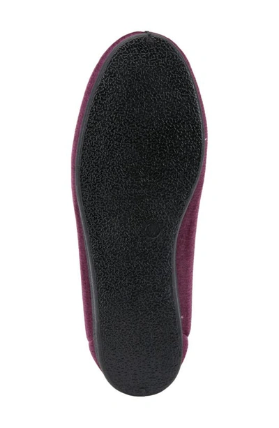 Flexus By Spring Step Roseloud Velvet Slipper In Purple