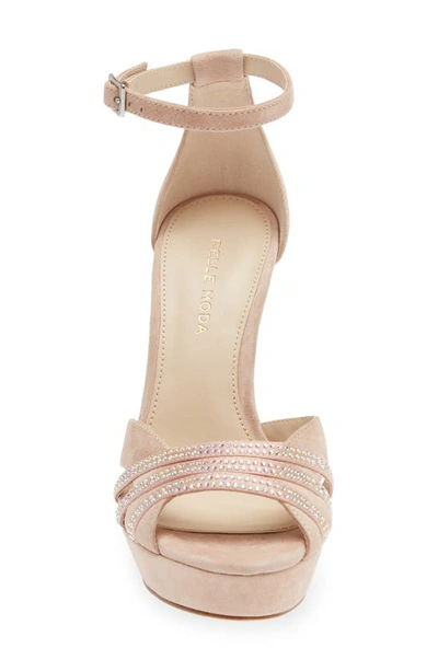 Shop Pelle Moda Olwyn Ankle Strap Platform Sandal In Blush