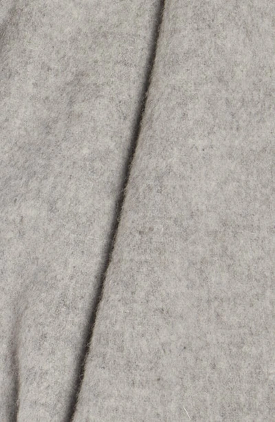 Acne Studios Canada Fringe Scarf In Light Grey Melange