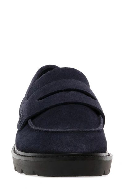 Anne Klein Women's Emmylou Lug Sole Loafers In Navy