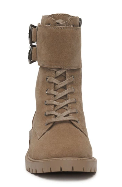 Shop Vince Camuto Fawdry Combat Boot In Wild Mushroom Verona