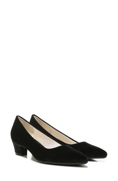 Shop Lifestride Minx Pointed Toe Pump In Black Fabric