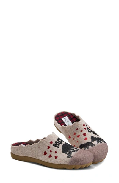 Flexus By Spring Step Mama Bear Slipper In Sand