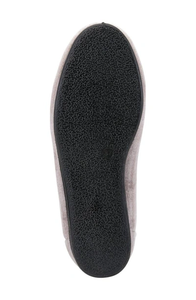 Flexus By Spring Step Roseloud Velvet Slipper In Light Grey