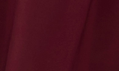 Shop Chaus Faux Wrap Midi Dress In Autumn Garnet